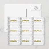 Modern Happy Kwanzaa Postkarte (Vorne/Hinten)