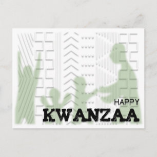 Modern Happy Kwanzaa Postkarte