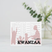 Modern Happy Kwanzaa Postkarte (Stehend Vorderseite)