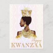 Modern Happy Kwanzaa Postkarte (Vorderseite)
