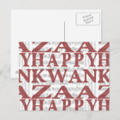 Modern Happy Kwanzaa Postkarte (Vorne/Hinten)