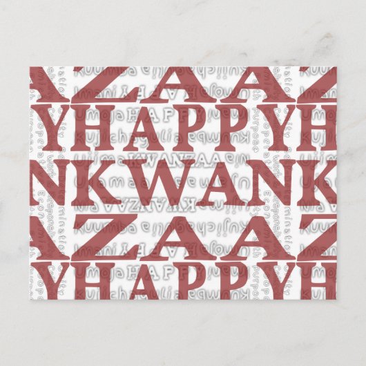 Modern Happy Kwanzaa Postkarte (Vorderseite)