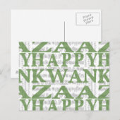 Modern Happy Kwanzaa Postkarte (Vorne/Hinten)