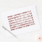 Modern Happy Kwanzaa Rechteckiger Aufkleber (Umschlag)