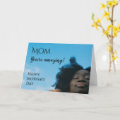 Modern Happy Mother's Day DU BIST PHANTASTISCHES F Karte (Gelbe Blume)