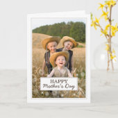 Modern Happy Mother's Day Foto Card Karte (Gelbe Blume)