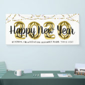 Modern HAPPY NEW YEAR 2020 Ballonnummern Banner (Messe)