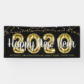 Modern HAPPY NEW YEAR 2020 String Lights Banner (Horizontal)