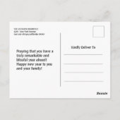 Modern Happy New Year 3 Foto Collage Postkarte (Rückseite)