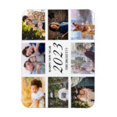 Modern Happy New Year 8 Foto Collage Magnet (Vertikal)