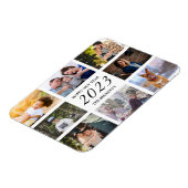 Modern Happy New Year 8 Foto Collage Magnet (Linke Seite)