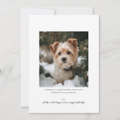 Modern Happy New Year Photo Feiertagskarte (Rückseite)