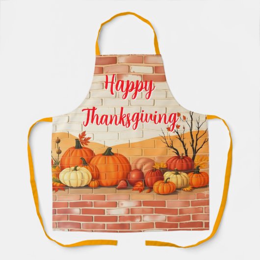 Modern Happy Thanksgiving Beautiful Fall Schürze (Vorderseite)