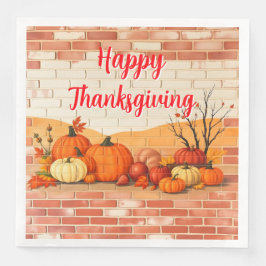 Modern Happy Thanksgiving Schöner Fall Serviette