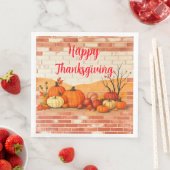 Modern Happy Thanksgiving Schöner Fall Serviette (Beispiel)