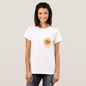Modern Happy Thanksgiving Seamless Foliage Mandala T-Shirt (Vorne ganz)