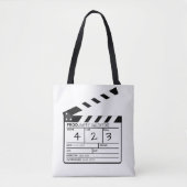 Modern Happy Valentine Movie Clapperboard Tasche (Vorderseite)