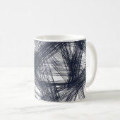 ✨ Modern Hatching Line Pattern Print ✨ Kaffeetasse (VorderseiteRechts)