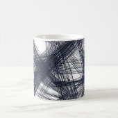 ✨ Modern Hatching Line Pattern Print ✨ Kaffeetasse (Mittel)