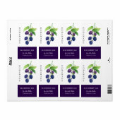 Modern hausgemachte BlackBerry-Jam-Label (Vorne)