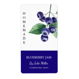 Modern hausgemachte Blueberry-Marke