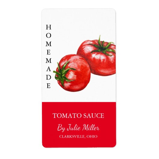 Modern hausgemachte Tomato Sauce Label (Vorne)