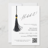 Modern He Did It Abiturient Ankündigung (Rückseite)