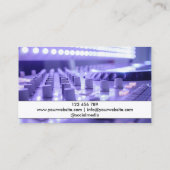 Modern Headphones DJ Songwriter Music Singer Visitenkarte (Rückseite)