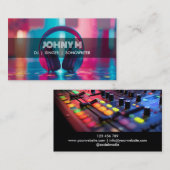 Modern Headphones DJ Songwriter Music Singer Visitenkarte (Vorne/Hinten)