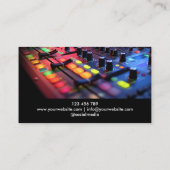 Modern Headphones DJ Songwriter Music Singer Visitenkarte (Rückseite)