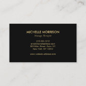 Modern Healing Hands Massage Therapy Loyalty Card Treuekarte (Rückseite)