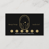 Modern Healing Hands Massagetherapie Treuekarte (Vorderseite)