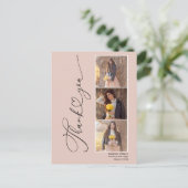 Modern Heart Abschluss Danke Karte (Stehend Vorderseite)