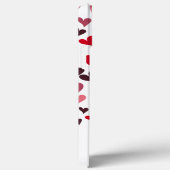 Modern Heart Pattern Monogram Girly Stylish Case-Mate iPhone Hülle (Rückseite / Rechts)