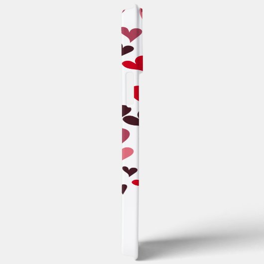 Modern Heart Pattern Monogram Girly Stylish Case-Mate iPhone Hülle (Rückseite / Rechts)