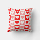 Modern Heart Pattern Throw Pillow - Romantic  Kissen (Rückseite)