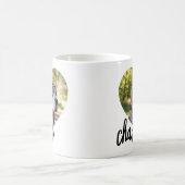 Modern Heart Pet’s Photo Name Kaffeetasse (Mittel)