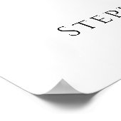 Modern Heart Photo Collage Wedding Welcome Poster (Ecke)