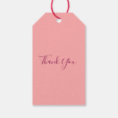  MODERN  HEART PINK VALENTINES DAY   GESCHENKANHÄNGER (Rückseite)