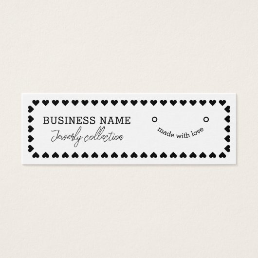 Modern Hearth Pattern Earring Display Card (Vorderseite)