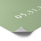 Modern Hearts Hello Baby Dusche Willkommenspender Poster (Ecke)