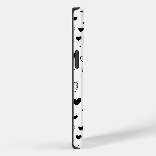 Modern Hearts Pattern Case-Mate iPhone Hülle (Rückseite / Rechts)
