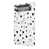 Modern Hearts Pattern Mini Klemmbrett (Gewinkelt2)