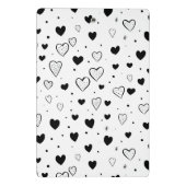 Modern Hearts Pattern Mini Klemmbrett (Rückseite)