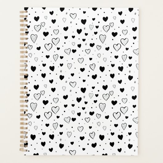 Modern Hearts Pattern Planer (Vorderseite)