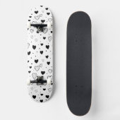 Modern Hearts Pattern Skateboard (Vorderseite)