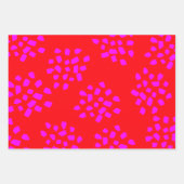 Modern hell Grün Rot Heiße Rosa Weihnachten Geschenkpapier Set (Vorderseite 3)