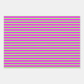 Modern hell Grün Rot Heiße Rosa Weihnachten Geschenkpapier Set (Vorderseite 2)