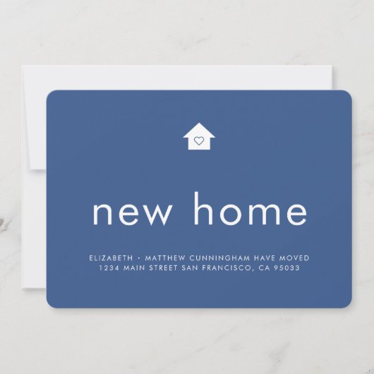 Modern hell Minimalistisch Neue Zuhause Ankündigung (Vorderseite)