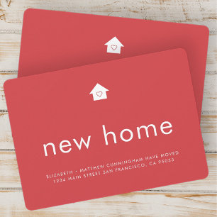 Modern hell Minimalistisch Neue Zuhause Ankündigung